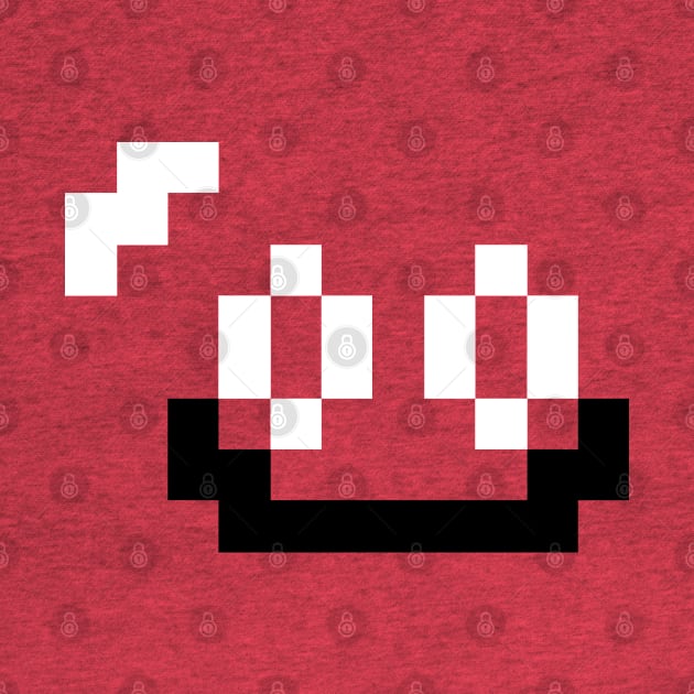 Red Slime Face 8-bit by CCDesign